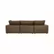 Cali Cognac Brown Leather Modular 120" Sofa