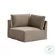 Willow Taupe Velvet Modular RAF Sectional