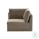 Willow Taupe Velvet Modular RAF Sectional