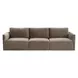 Willow Taupe Velvet Modular 105" Sofa