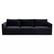 Willow Navy Velvet Modular 105" Sofa