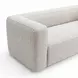 Aurora Pebble Beige Heavy Basketweave 90" Sofa