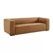 Aurora Brown 90" Sofa