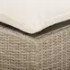 Cali Natural Performance Fabric & Natural Wicker Modular Outdoor U-Chaise Sectional