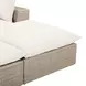 Cali Natural Performance Fabric & Natural Wicker Modular Outdoor Double Chaise