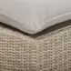 Cali Light Gray Fabric & Natural Wicker Modular Outdoor U-Chaise Sectional