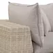 Cali Light Gray Fabric & Natural Wicker 121" Modular Outdoor Sofa