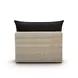 Cali Black Fabric & Natural Wicker Modular Outdoor U-Sectional
