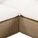Cali Natural Performance Fabric & Brown Wicker Modular Outdoor Sectional