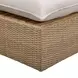 Cali Light Gray Fabric & Brown Wicker Modular Outdoor Large Chaise Sectional