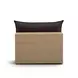 Cali Black Fabric & Brown Wicker Modular Outdoor U-Sectional