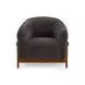 Piedmont Storm Grey Upcycled Chenille Accent Chair