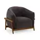 Piedmont Storm Grey Upcycled Chenille Accent Chair