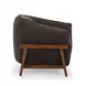 Piedmont Storm Grey Upcycled Chenille Accent Chair