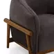 Piedmont Storm Grey Upcycled Chenille Accent Chair