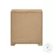 Laurentis Light Taupe Suede 3 Drawer Nightstand