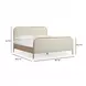 Hatia Natural Beige Basketweave King Panel Bed 