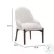 Glendale Stone White Performance Fabric Dining Chair