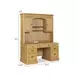 Winchester Natural Oak Credenza with Hutch