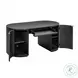 Marlow Black Wood Executive Desk