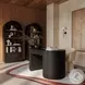 Marlow Black Wood Bookcase with File Drawer
