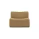 Zenith Latte Brown Velvet Modular U-Sectional with RAF Chair