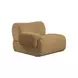 Zenith Latte Brown Velvet Modular Sectional with LAF Chair