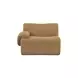 Zenith Latte Brown Velvet Modular Sectional with LAF Chair