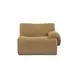 Zenith Latte Brown Velvet Modular U-Sectional with RAF Chair