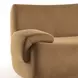 Zenith Latte Brown Velvet Modular Sectional with LAF Chair
