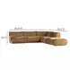 Zenith Latte Brown Velvet Modular Sectional with LAF Chair