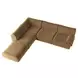 Zenith Latte Brown Velvet Modular Sectional with RAF Chair