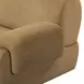 Zenith Latte Brown Velvet Modular Sectional with RAF Chair