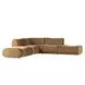 Zenith Latte Brown Velvet Modular 5-Piece Sectional