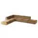 Zenith Latte Brown Velvet Modular Large L-Sectional