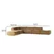 Zenith Latte Brown Velvet Modular Large L-Sectional
