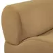 Zenith Latte Brown Velvet Modular U-Sectional with RAF Chair