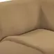 Zenith Latte Brown Velvet Modular U-Sectional with RAF Chair
