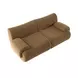 Zenith Latte Brown Velvet Modular 80" Loveseat