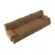 Zenith Latte Brown Velvet Modular 117" Sofa