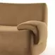 Zenith Latte Brown Velvet Modular 117" Sofa