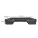 Zenith Charcoal Gray Upcycled Fabric Modular Large U-Sectional