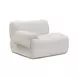 Zenith Cream Upcycled Fabric Modular L-Sectional