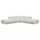 Zenith Cream Upcycled Fabric Modular Sectional