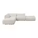 Zenith Cream Upcycled Fabric Modular Sectional