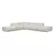 Zenith Cream Upcycled Fabric Modular Large L-Sectional