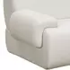 Zenith Cream Upcycled Fabric Modular U-Sectional with LAF Chair