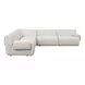 Zenith Cream Upcycled Fabric Modular L-Sectional
