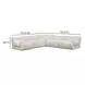 Zenith Cream Upcycled Fabric Modular L-Sectional
