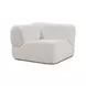 Zenith Cream Upcycled Fabric Modular L-Sectional